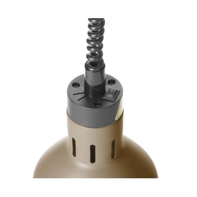 Výškově nastavitelná ohřívací lampa válcová, HENDI, Béžová, 230V/250W, ⌀175x(H)250mm | 273784